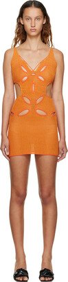 GUIZIO SSENSE Exclusive Orange Minidress