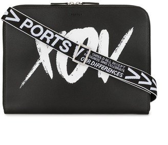 Graphic-Print Laptop Bag