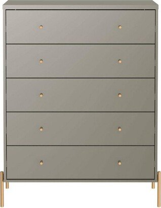 Jasper 5 Drawer Dresser Gray