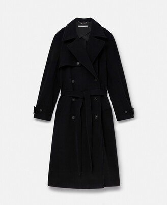 Banana Sleeve Belted Long Coat