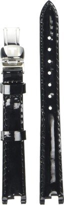 womens Leather Calfskin Watch Strap Black T600036538