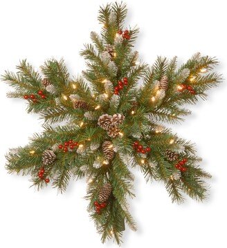 National Tree Company Pre-Lit Artificial Christmas Hanging Snowflake-AA