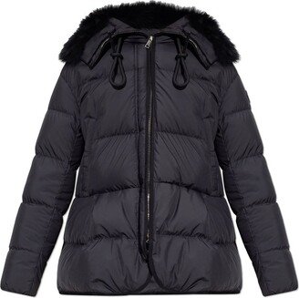 Locustelle Drawstring Zip-Up Down Jacket