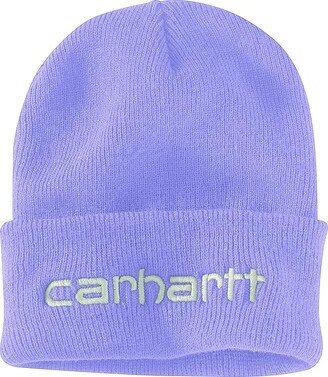 Knit Insulated Logo Graphic Cuffed Beanie (Lavender) Caps