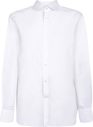 Long-Sleeved Buttoned Shirt-AL