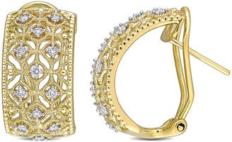 14K 0.34 Ct. Tw. Diamond Cuff Earrings