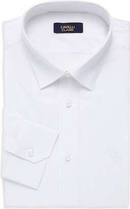 Slim Fit Logo Dress Shirt-AB