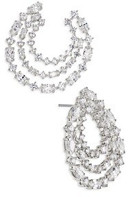 Rsvp Crystal Front to Back Drop Earrings