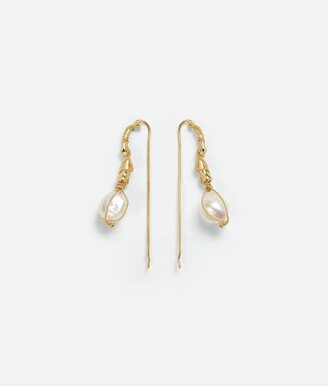 Cord Pearl Earrings