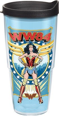 Tervis Dc Comics - Wonder Woman - Retro Made in Usa Double Walled Insulated Tumbler Travel Cup Keeps Drinks Cold & Hot, 24oz, Classic - Open Miscellan