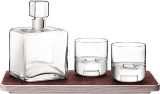 Cask Whisky Connoisseur Glasses, Decanter And Tray Set