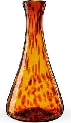 Segunda Vida Tortuga Tortoise Shell colored Decanter - Hand Blown Decanter 100% Recycled Glass Wine Carafe - Amber Fits 1 Bottle, 50oz, Brown