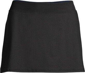 Land' End Women' Chlorine Reitant Swim Skirt Swim Bottom - 4 - Black