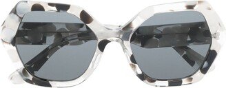 DG Crossed geometric-frame sunglasses