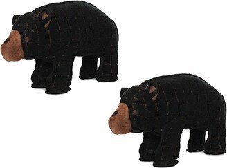 Tuffy Zoo Bear, 2-Pack Dog Toys