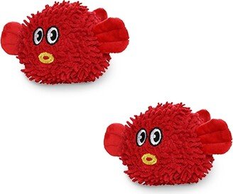 Mighty Jr Microfiber Ball Blowfish, 2-Pack Dog Toys