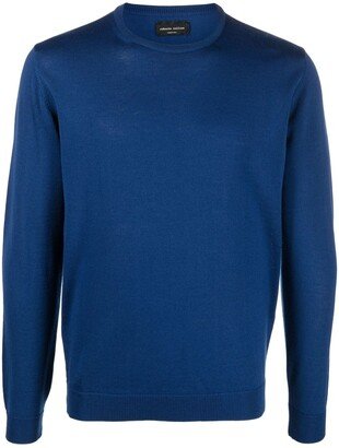 Crew-Neck Merino Wool Jumper-AA