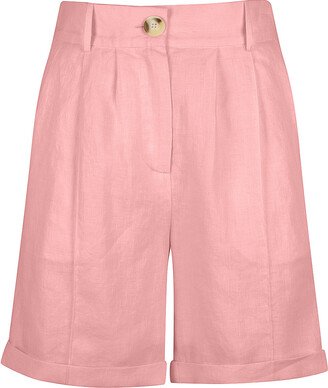 St Cloud Label Vera Linen Lounge Short - Georgia Peach