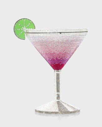 Martini Cosmopolitan Crystal Clutch Minaudiere