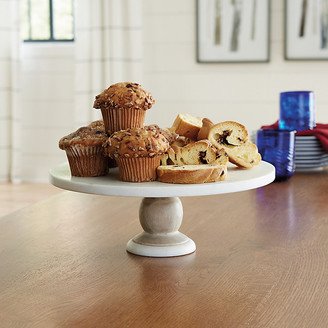 Hampton Marble & Wood Cake Stand