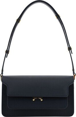 Trunk Foldover Top Shoulder Bag