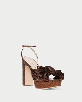 Natalia Mocha Platform Bow Heel