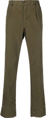 Tapered-Leg Cotton Trousers-AD