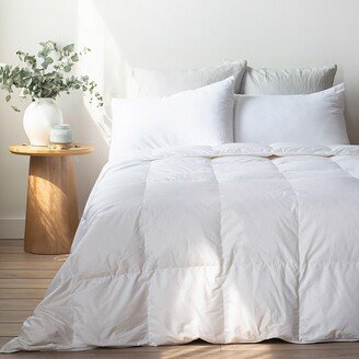 Bokser Home Light Weight 700 fill Power Luxury White Duck Down Comforter - Full/Queen