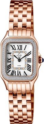 Women's Milan Swiss Quartz Rose Stainless Steel Bracelet Watch 27.5mm