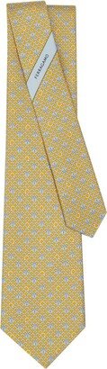 Monogram-Print Silk Tie