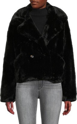 Loretta Faux Fur Peacoat