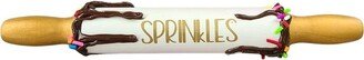 Sprinkles Ice Cream Mini Rolling Pins, Farmhouse Decor, Tiered Tray Fake Dessert Bar