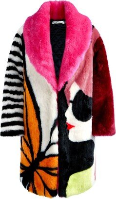 Yetta faux-fur coat