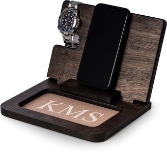 Men's Personalized Wooden Charge Station