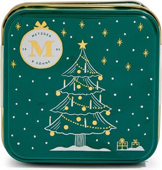 Metzger & Sohne Christmas Lebkuchen Praline Tin Green 55g