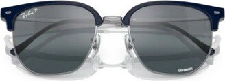 4416 Clubmaster Square-Frame Sunglasses-AA