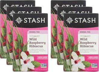 Hibiscus Herbal Wild Raspberry Tea - Case of 6/20 Bags