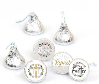 Big Dot Of Happiness Religious Easter - Christian Holiday Round Candy Sticker Favors (1 sheet of 108)