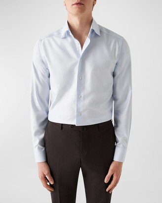 Men's Slim Fit Cotton Twill Dress Shirt-AC