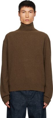 Brown Relaxed Turtleneck