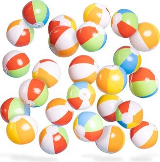 Dollar Deal Inflatable Beach Balls 5 inch for The Pool, Beach, Summer Parties, Gifts and Decorations | 50 Pack Mini Blow up Rainbow Color Beach Balls (50 Balls)