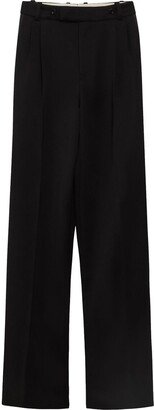 Mid-Rise Straight-Leg Trousers-CC