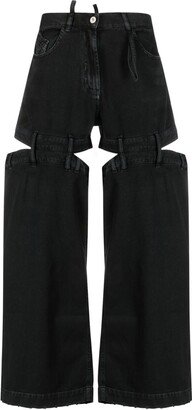 Black Ashton Deconstructed Jeans