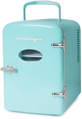 Retro 6-Can Personal Cooling and Heating Refrigerator