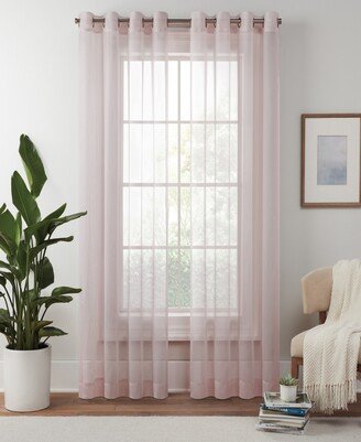 Livia Sheer Voile Grommet Curtain Panel, 54 x 95