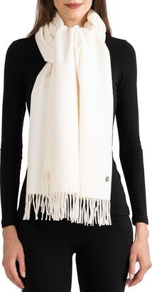 Fringed Cashmere Scarf-AB