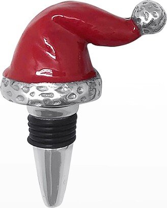 Red Santa Hat Bottle Stopper