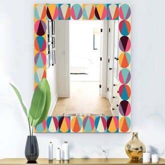 Designart 'Circular Dance 6' Modern Mirror - Vanity Printed Mirror