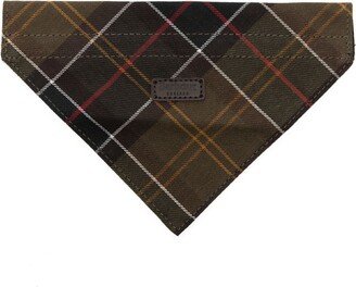 Tartan Logo-Patch Collar Bandana