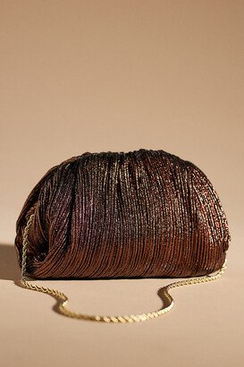 Bailey Mocha Pleated Dome Clutch